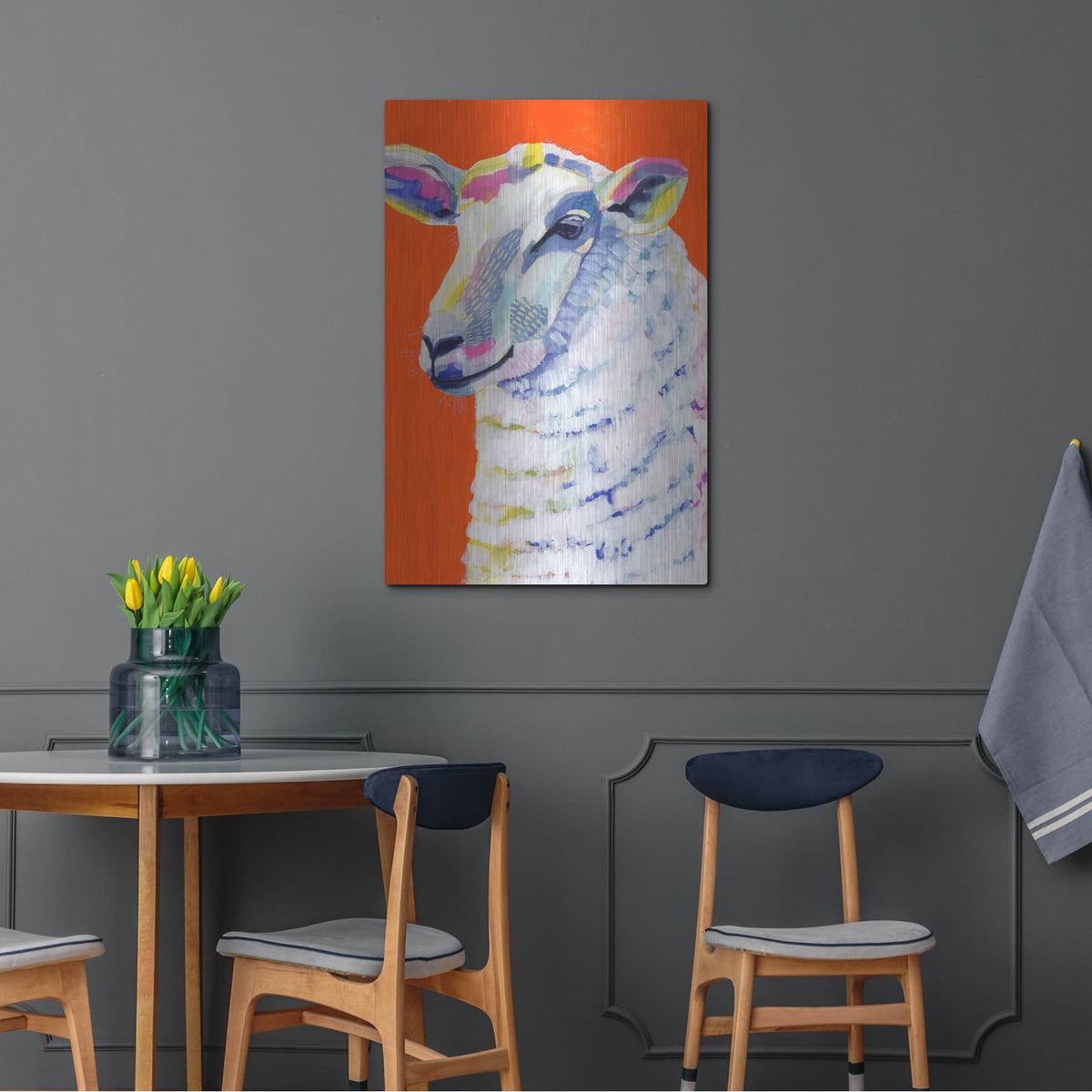 'Animal Party II' by Victoria Borges – Metal Wall Art, 24x36 room view