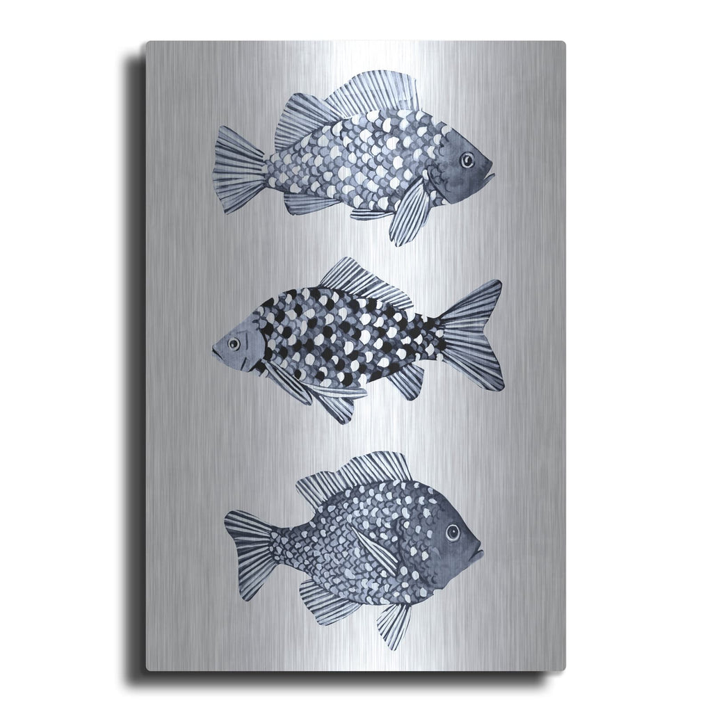 'Blue Fish 1' by Emma Scarvey – Metal Wall Art