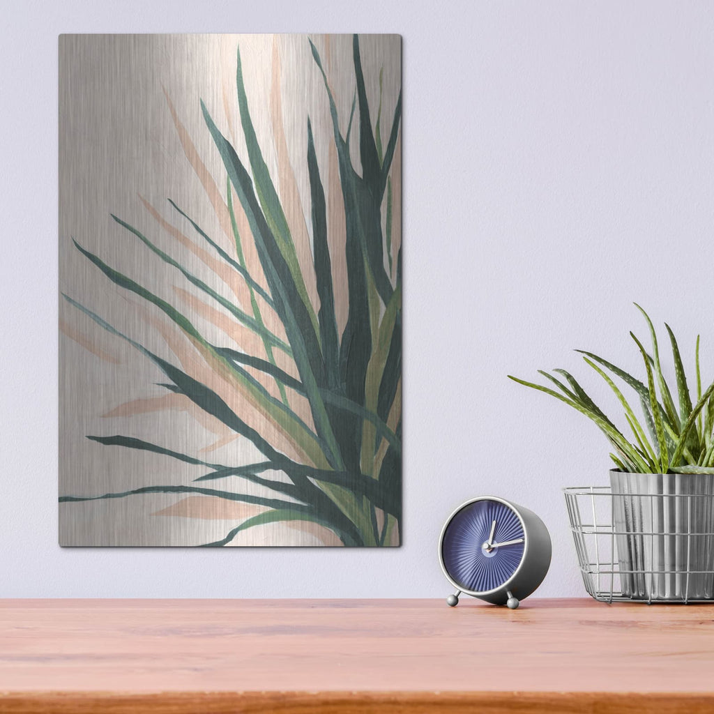 'Frond Impression 1' by Emma Scarvey – Metal Wall Art, 12x16 room view