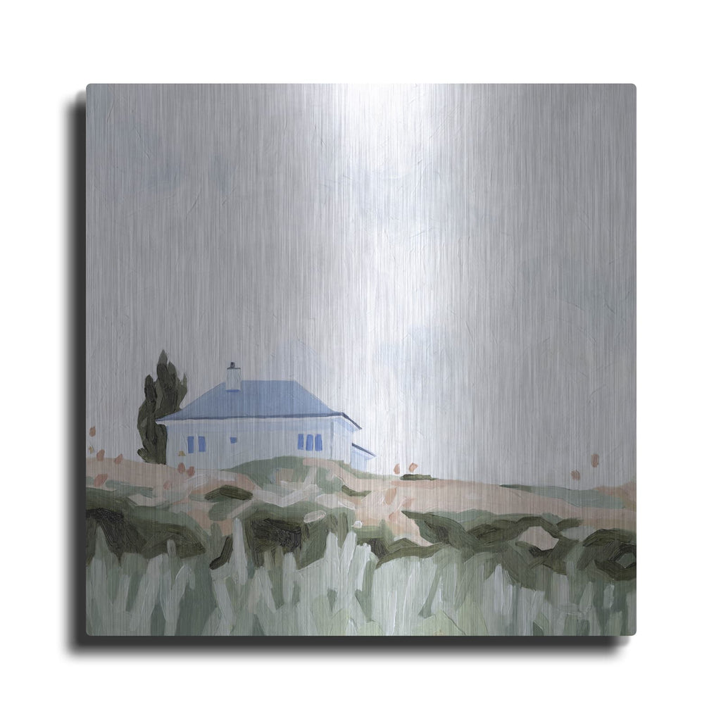 'House On A Hill 2' by Emma Scarvey – Metal Wall Art