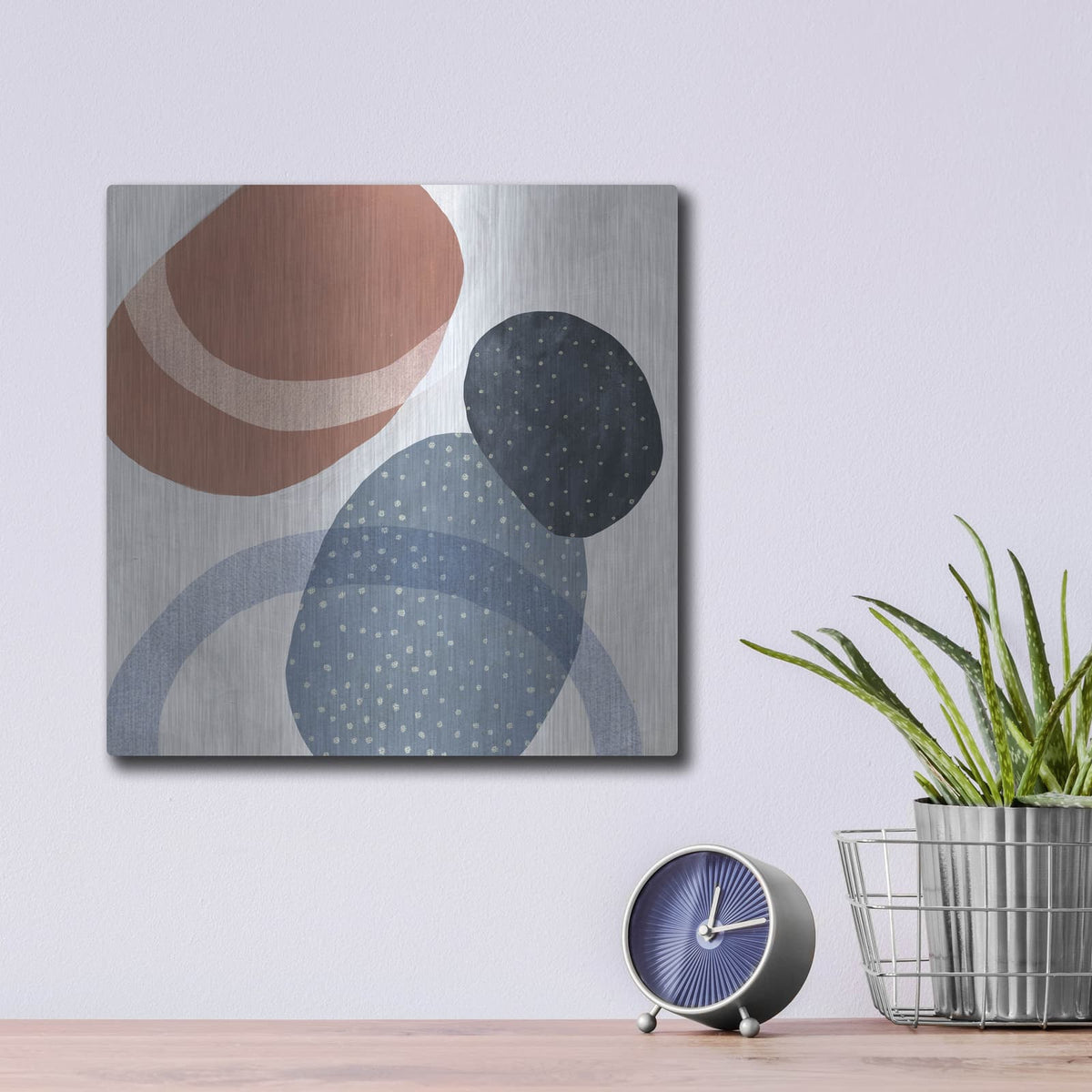 'In Orbit 2' by Emma Scarvey – Metal Wall Art, 12x12 room view