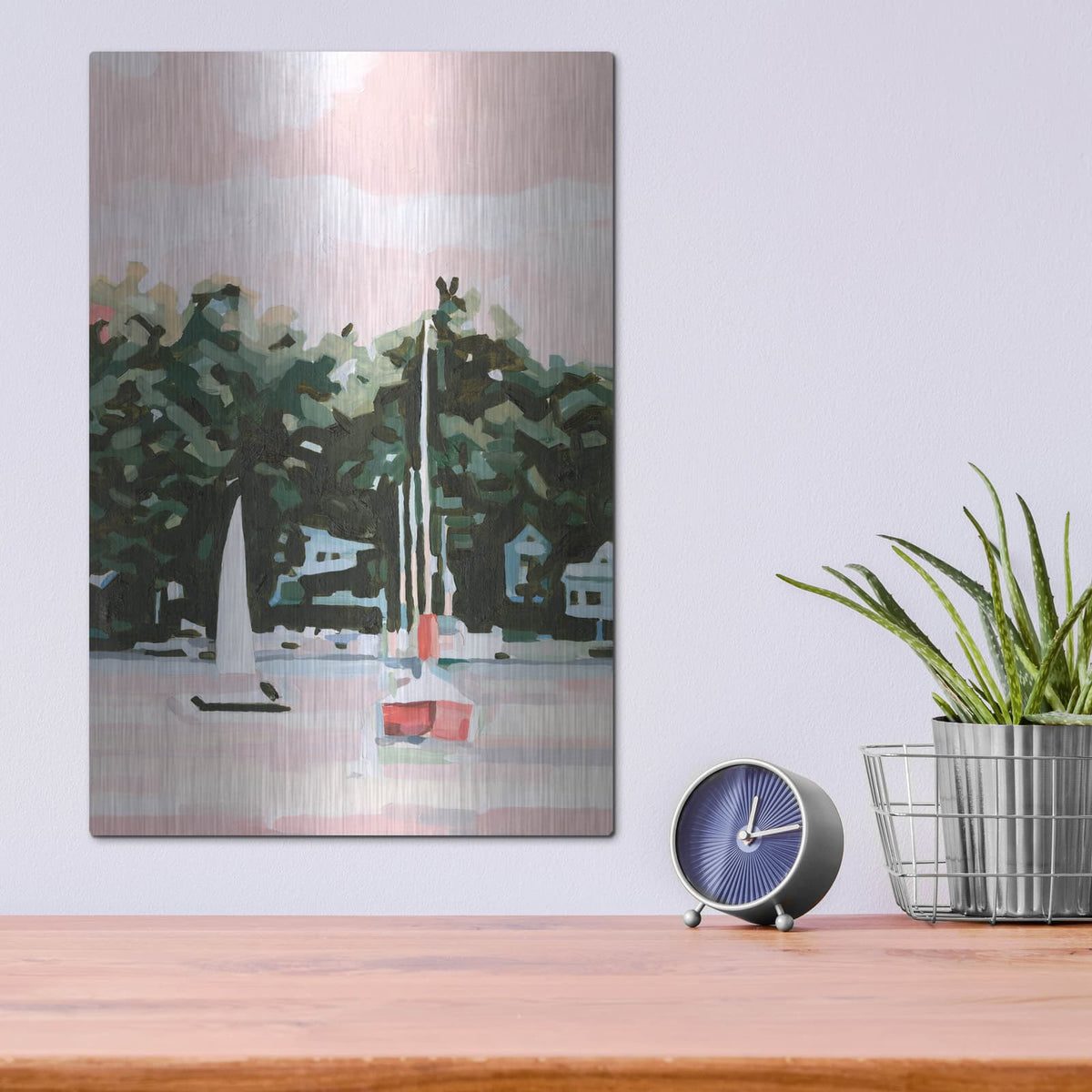 'Lake Afternoon 2' by Emma Scarvey – Metal Wall Art, 12x16 room view