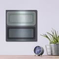 'Maritime Color Field 2' by Emma Scarvey – Metal Wall Art, 12x12 room view