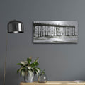 'Serene Pier 1' by Emma Scarvey – Metal Wall Art, 24x12 room view