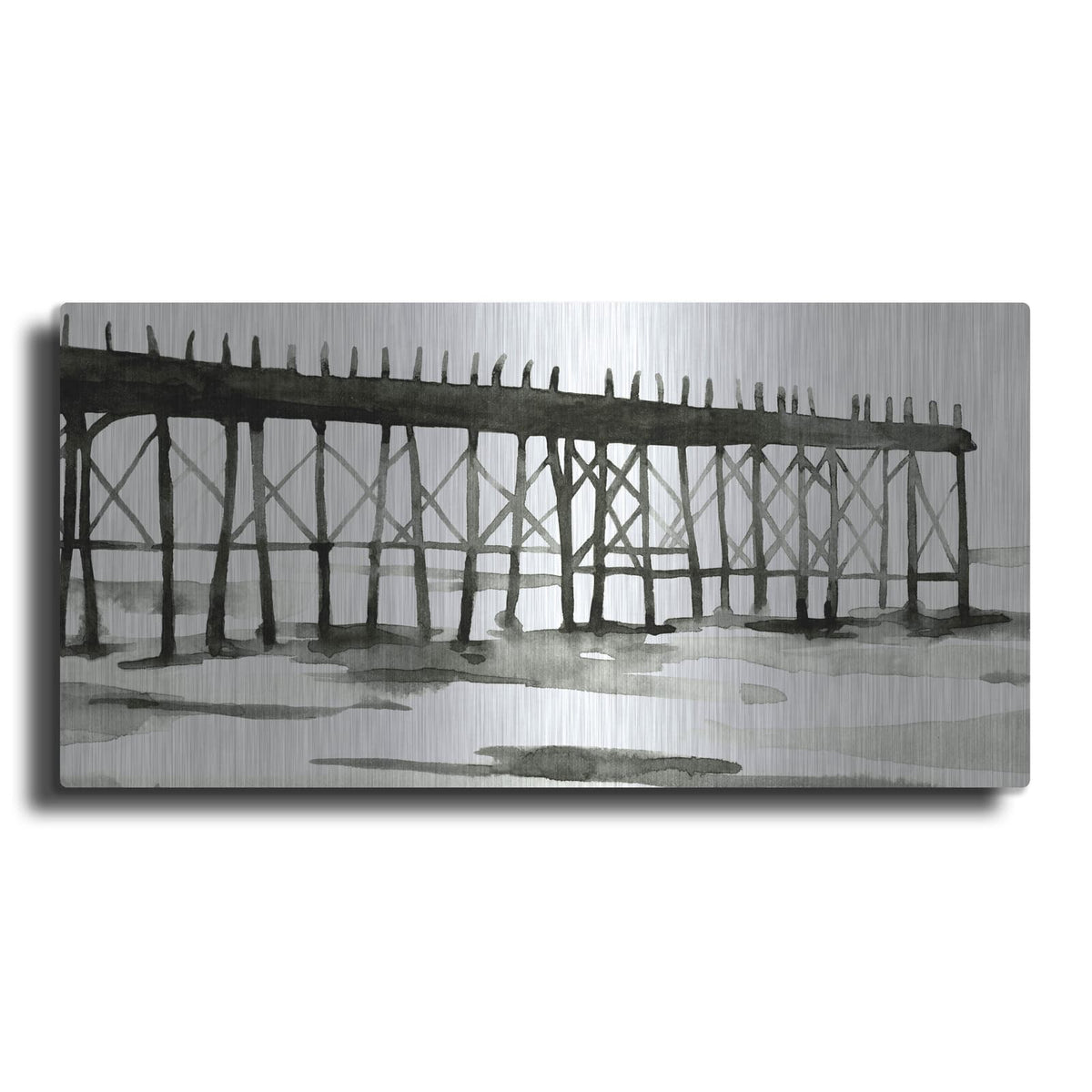 'Serene Pier 1' by Emma Scarvey – Metal Wall Art