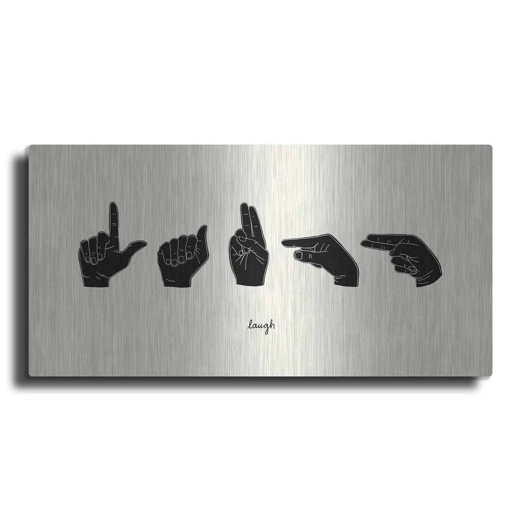 'Sign Language 3' by Emma Scarvey – Metal Wall Art