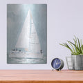 'Soft Sailboat 1' by Emma Scarvey – Metal Wall Art, 12x16 room view