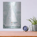 'Soft Sailboat 2' by Emma Scarvey – Metal Wall Art, 12x16 room view