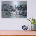 'Watercolor Bay 1' by Emma Scarvey – Metal Wall Art, 16x12 room view