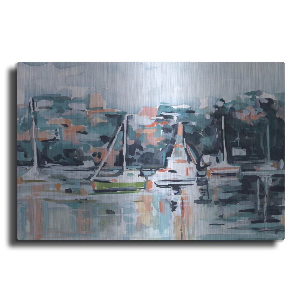 'Watercolor Bay 1' by Emma Scarvey – Metal Wall Art