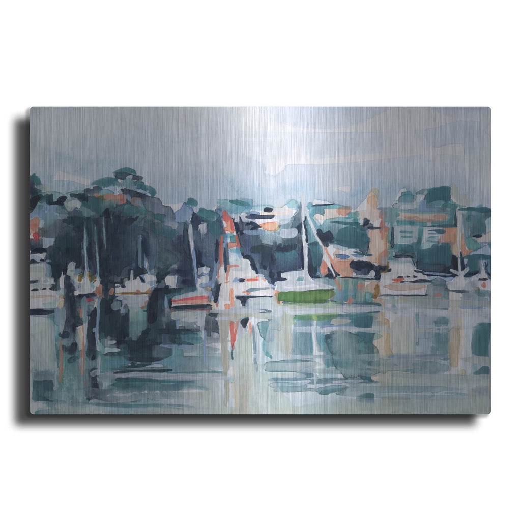 'Watercolor Bay 2' by Emma Scarvey – Metal Wall Art