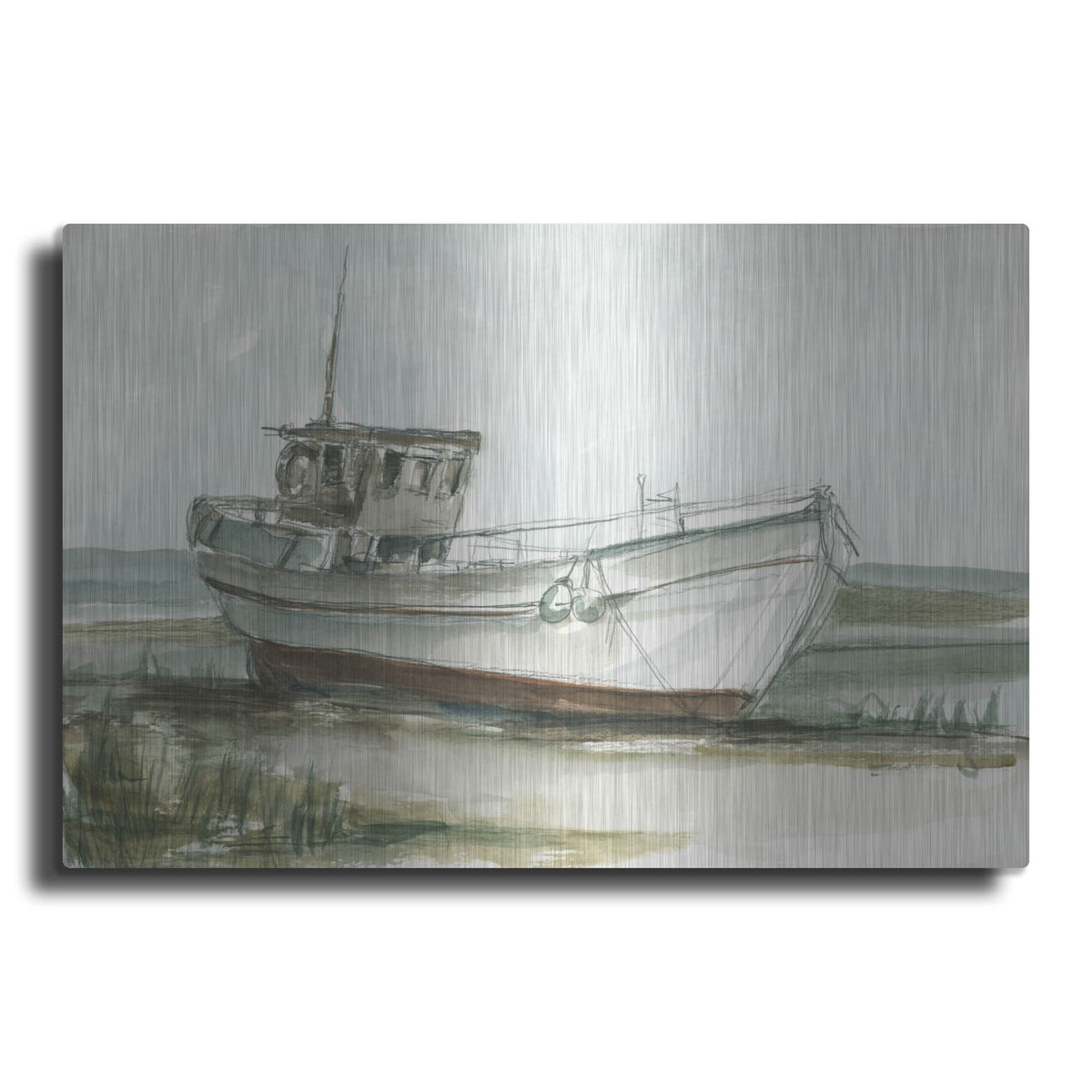 'Abandoned Fishing Boat 1' by Ethan Harper – Metal Wall Art