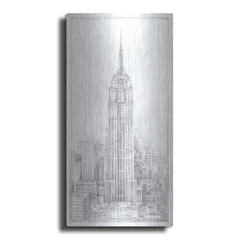 'Aerial City View 2' by Ethan Harper – Metal Wall Art