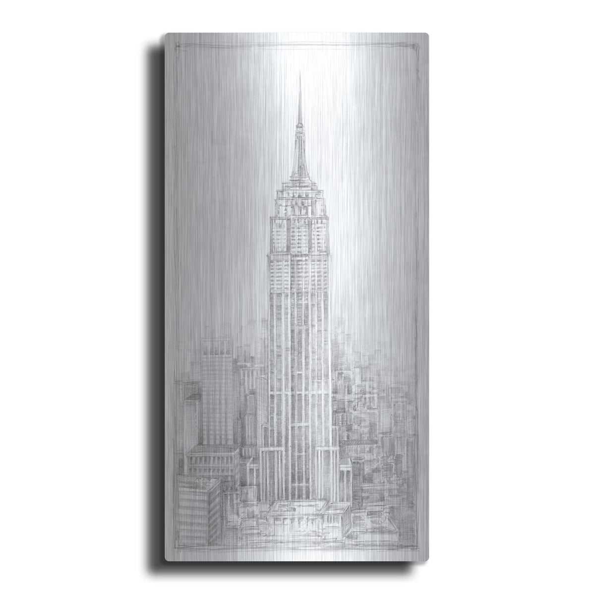 'Aerial City View 2' by Ethan Harper – Metal Wall Art