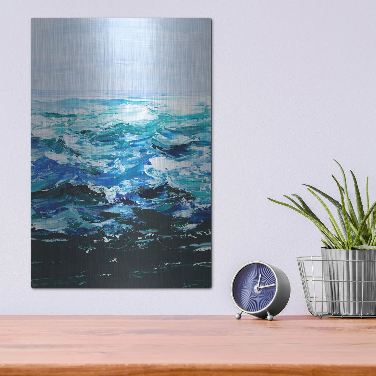 'Beneath The Sea Surface 1' by Ethan Harper – Metal Wall Art, 12x16 room view