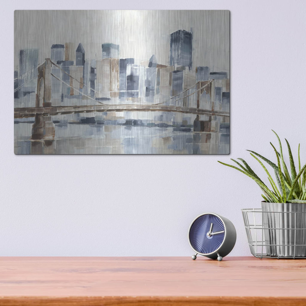 'Blue Hour 2' by Ethan Harper – Metal Wall Art, 16x12 room view