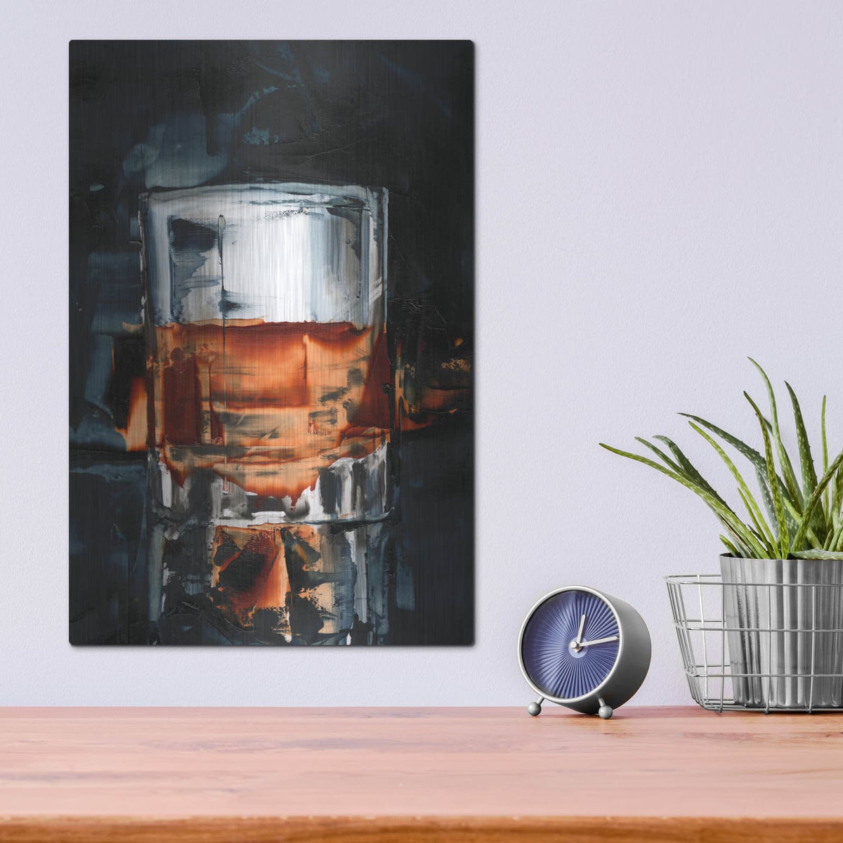 'Bourbon Glass 1' by Ethan Harper – Metal Wall Art, 12x16 room view