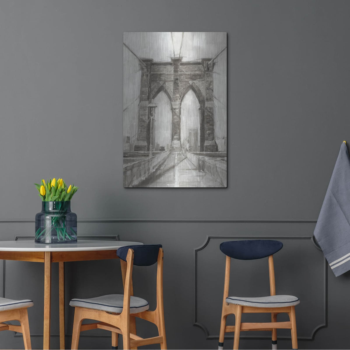 'Bridge Crossing 1' by Ethan Harper – Metal Wall Art, 24x36 room view