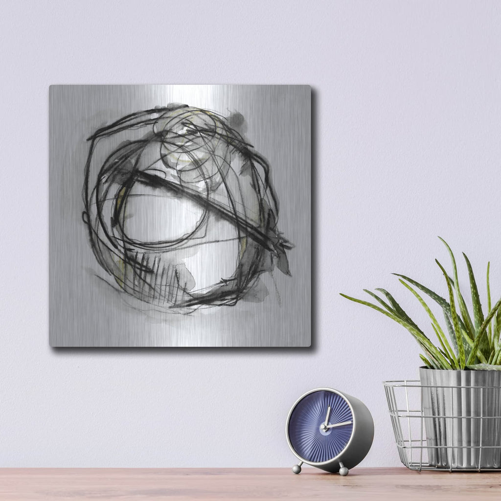 'Bumble Bee Flight 1' by Ethan Harper – Metal Wall Art, 12x12 room view