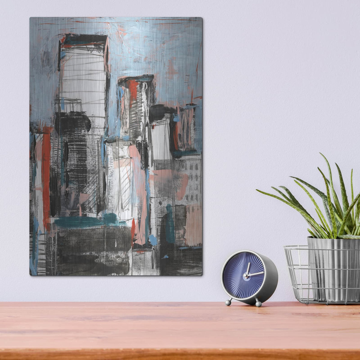 'Bustle 2' by Ethan Harper – Metal Wall Art, 12x16 room view