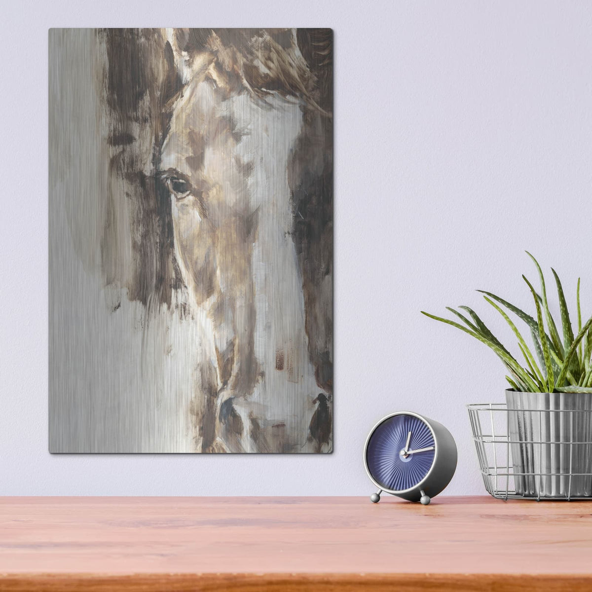 'Cropped Equine Study 1' by Ethan Harper – Metal Wall Art, 12x16 room view