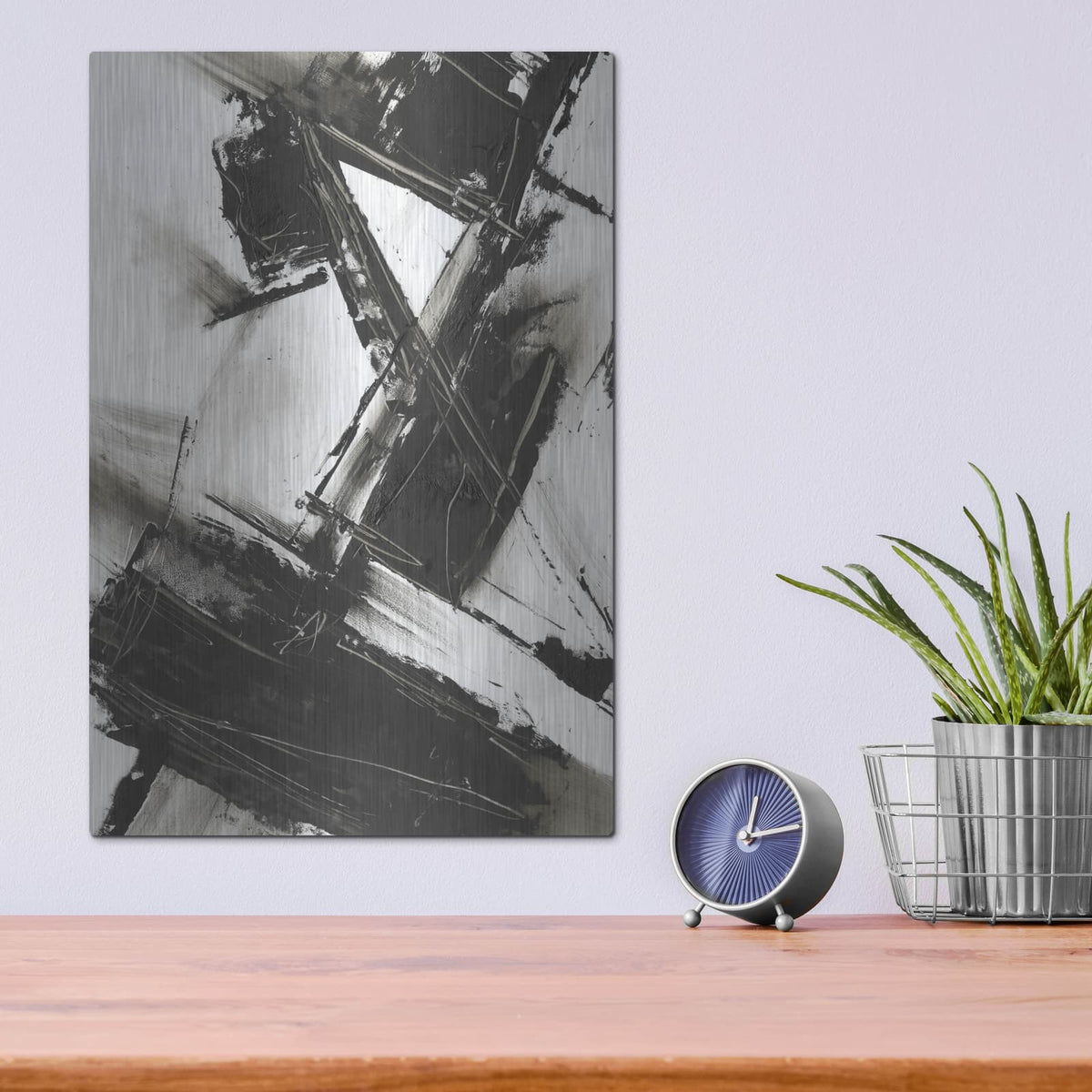 'Diagonal Matrix 2' by Ethan Harper – Metal Wall Art, 12x16 room view