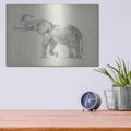 'Elephant Sketch 1' by Ethan Harper – Metal Wall Art, 16x12 room view
