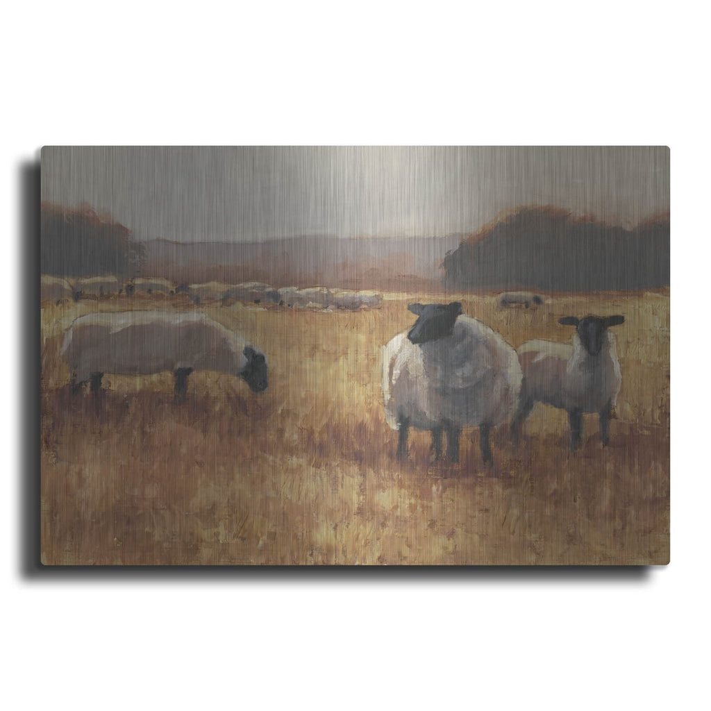 'Grazing At Sunset 2' by Ethan Harper – Metal Wall Art