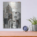 'Illuminated City 1' by Ethan Harper – Metal Wall Art, 12x16 room view