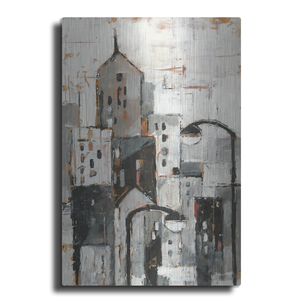 'Illuminated City 1' by Ethan Harper – Metal Wall Art