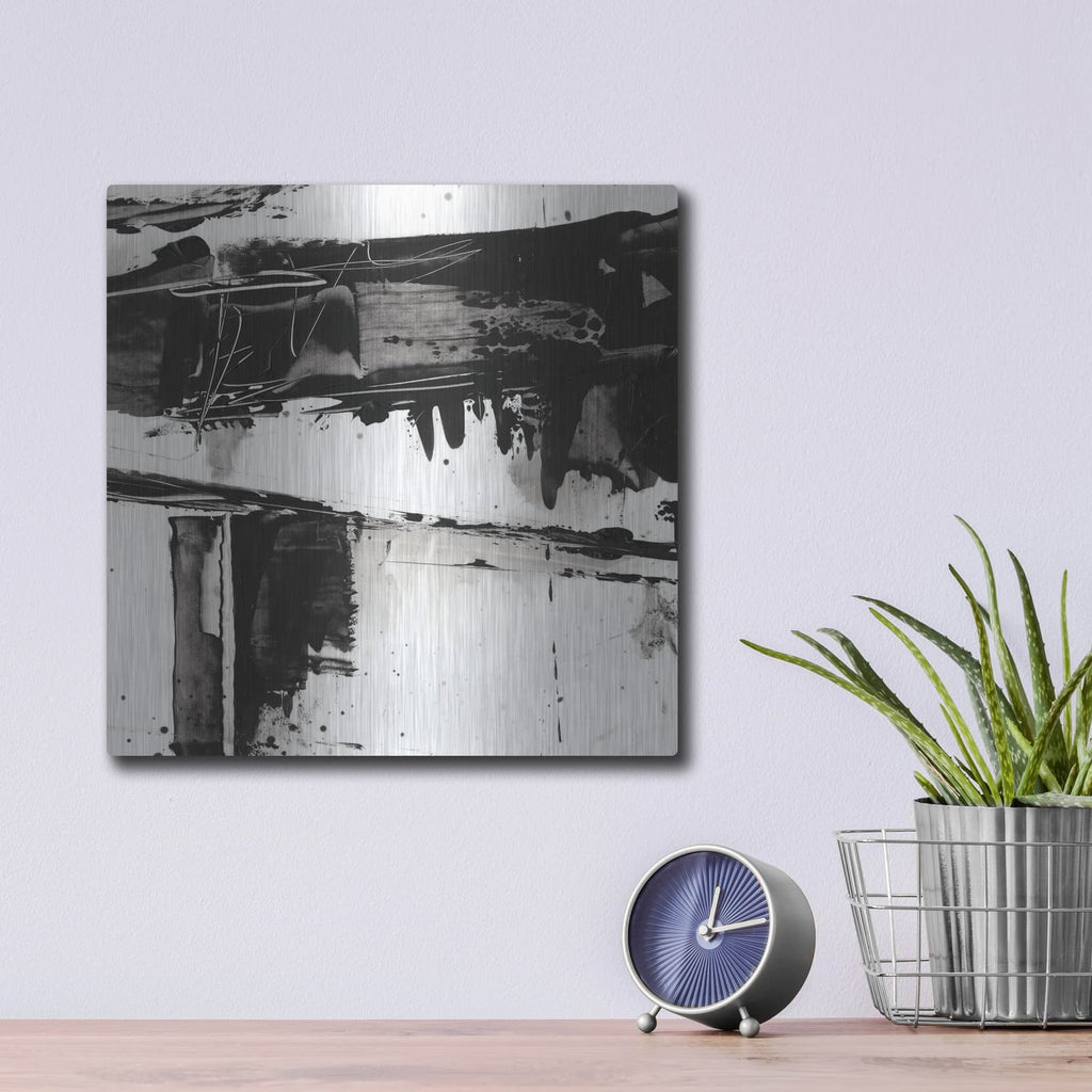 'Jagged Edge 1' by Ethan Harper – Metal Wall Art, 12x12 room view