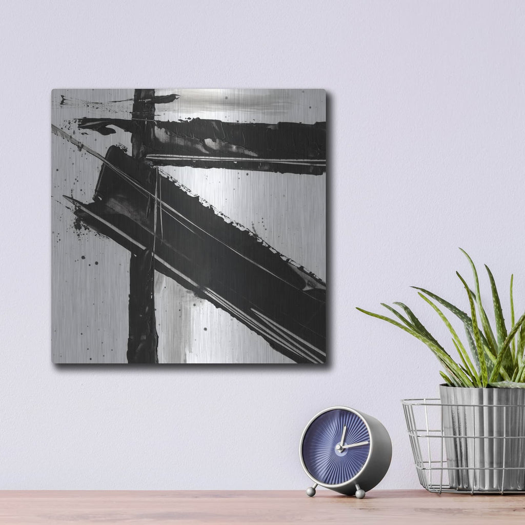 'Jagged Edge 3' by Ethan Harper – Metal Wall Art, 12x12 room view