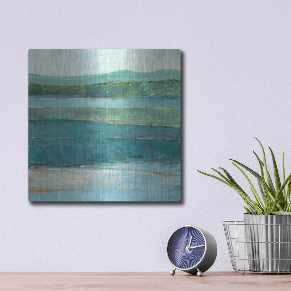 'Layered Fields 2' by Ethan Harper – Metal Wall Art, 12x12 room view