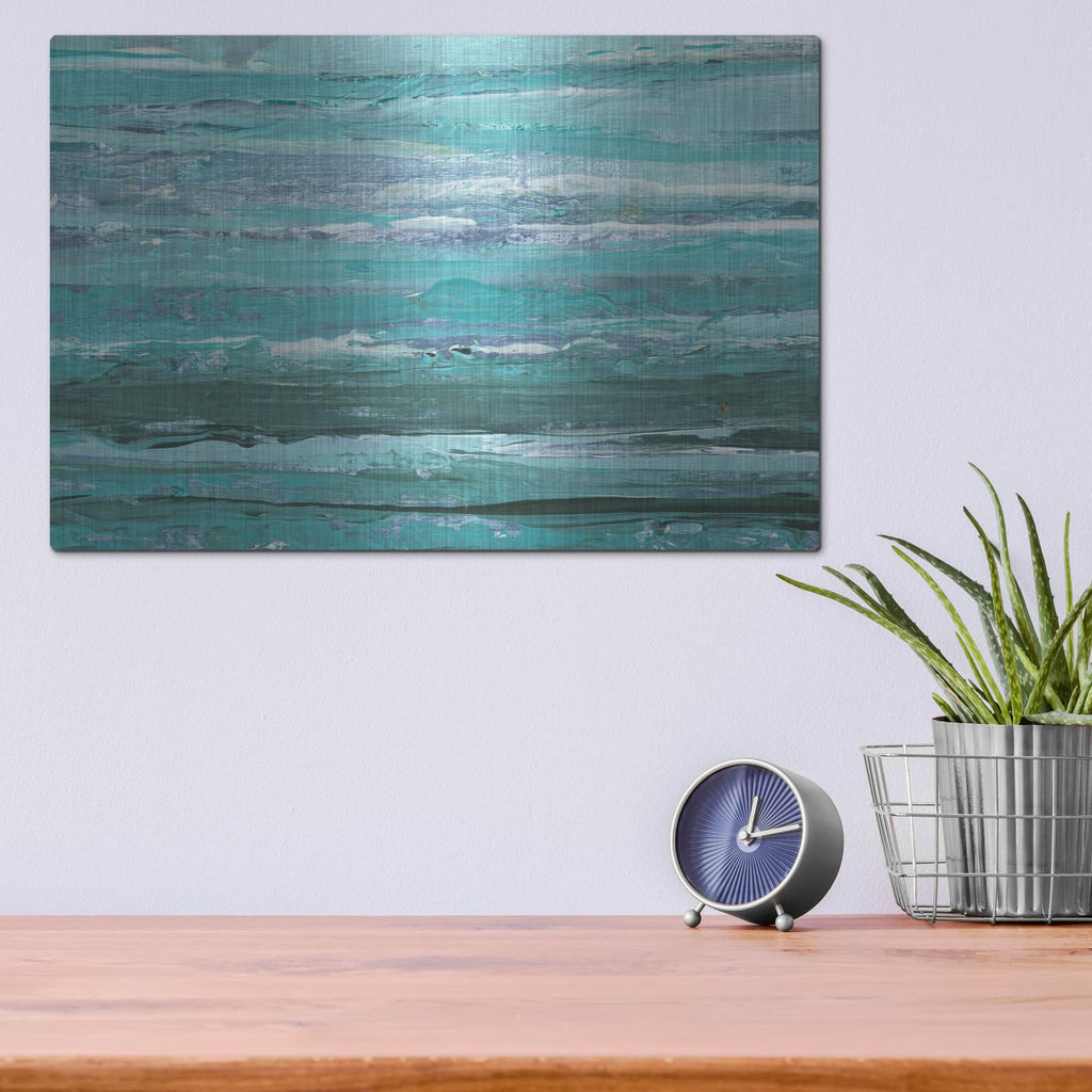 'Linear Tides 2' by Ethan Harper – Metal Wall Art, 16x12 room view