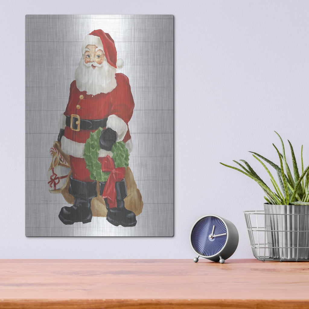 'Nostalgic Santa 1' by Ethan Harper – Metal Wall Art, 12x16 room view