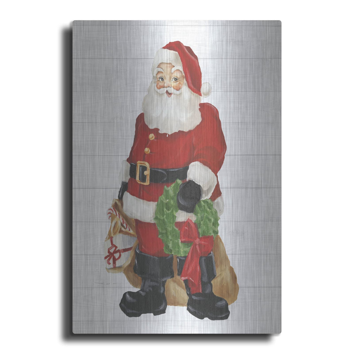 'Nostalgic Santa 1' by Ethan Harper – Metal Wall Art