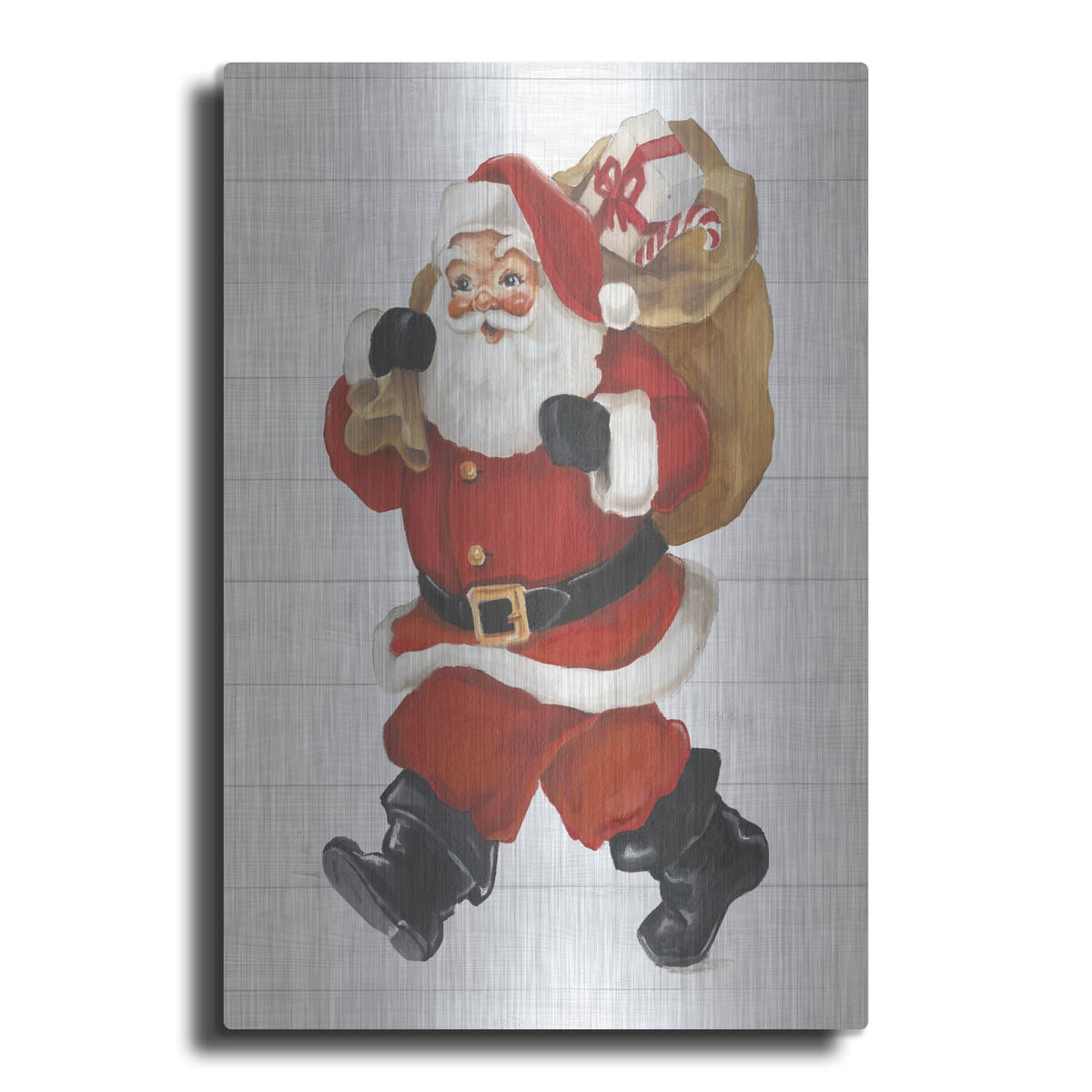 'Nostalgic Santa 2' by Ethan Harper – Metal Wall Art