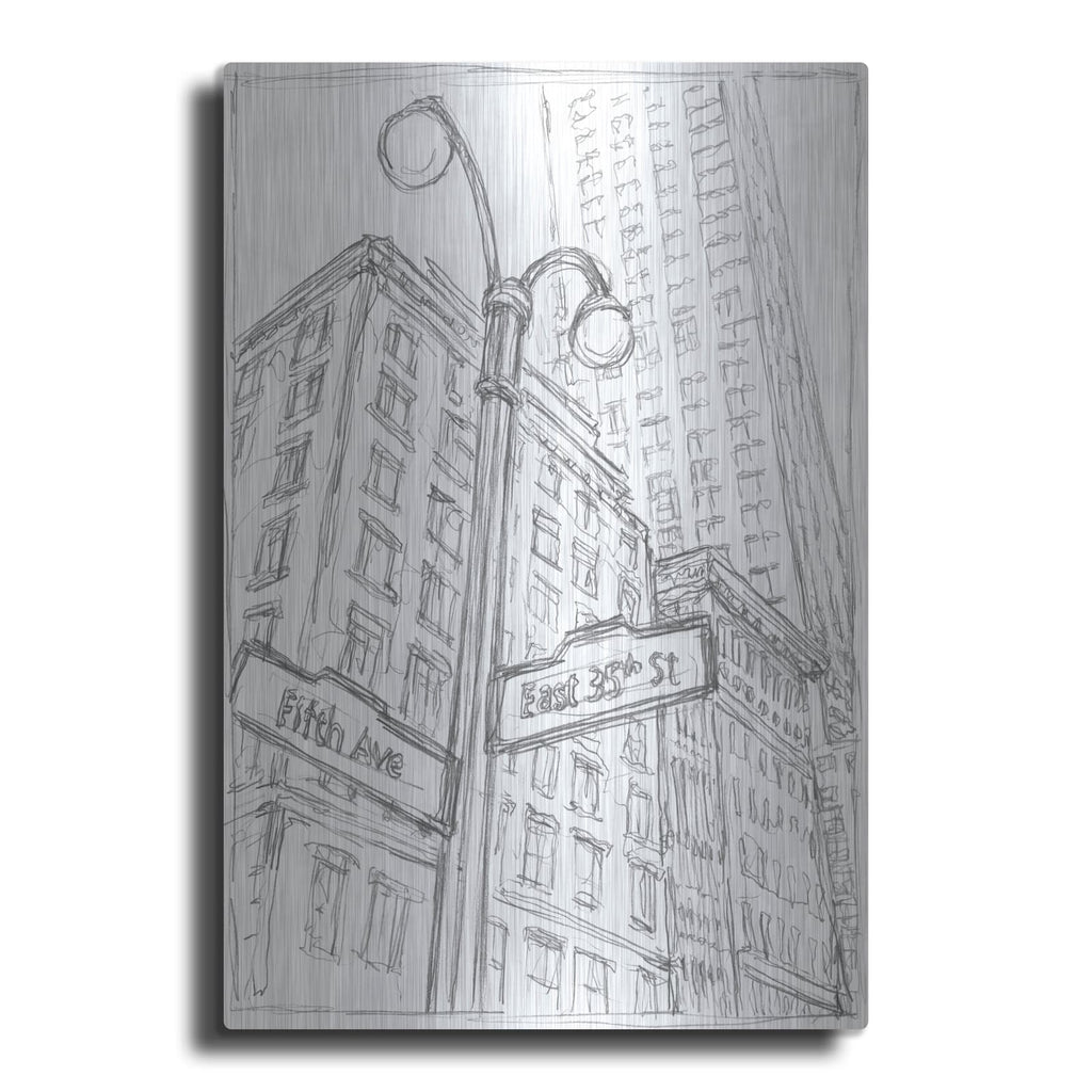 'Ny Intersection 1' by Ethan Harper – Metal Wall Art
