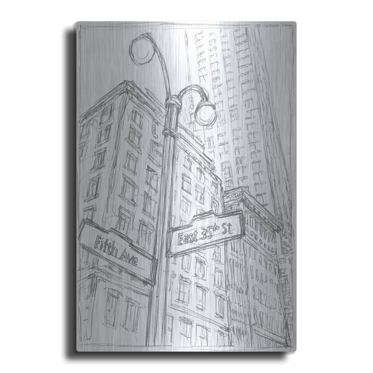 'Ny Intersection 1' by Ethan Harper – Metal Wall Art
