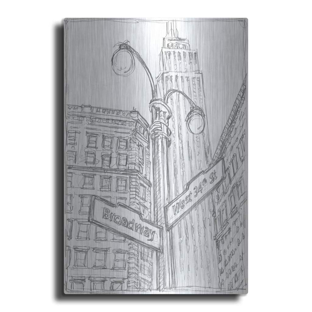 'Ny Intersection 2' by Ethan Harper – Metal Wall Art