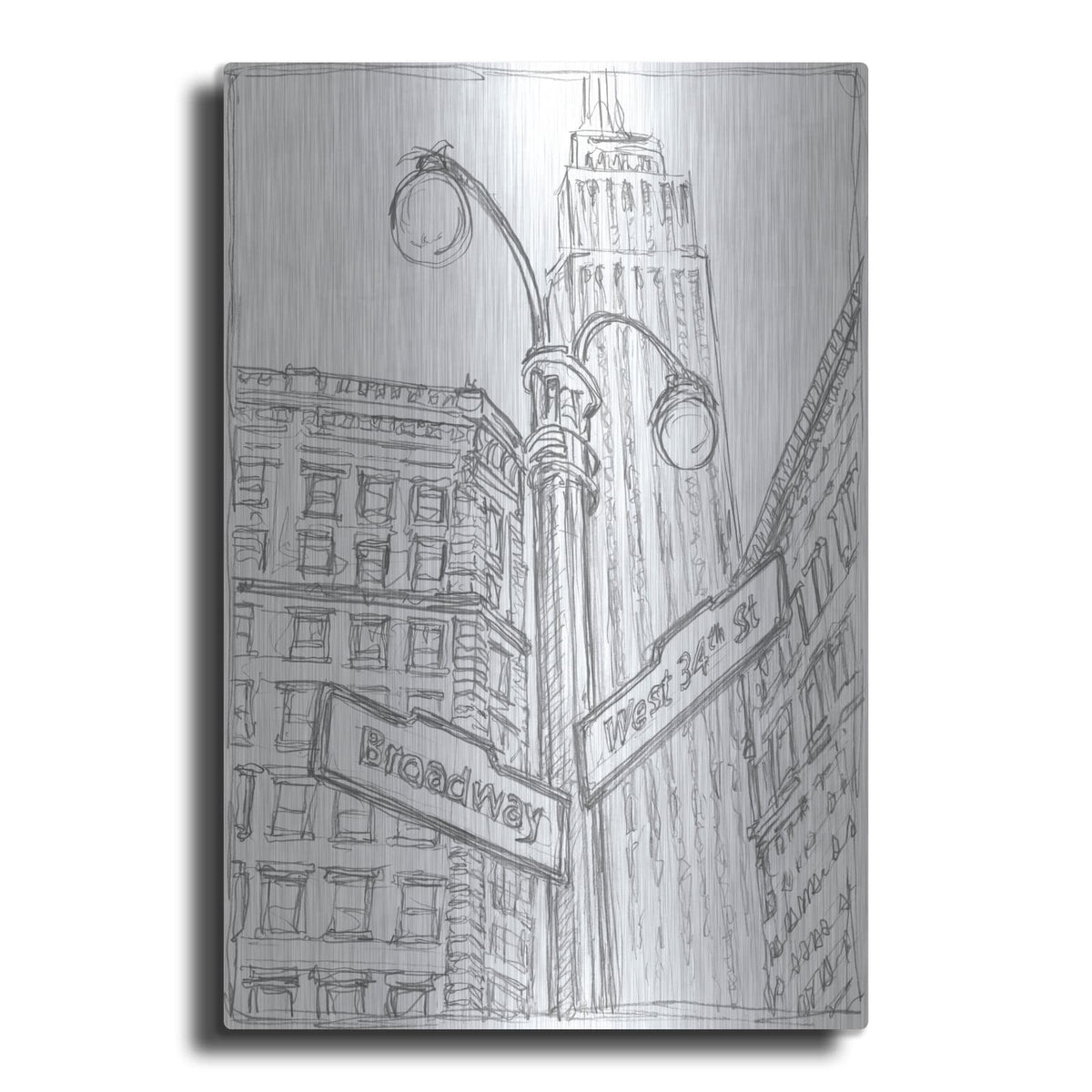 'Ny Intersection 2' by Ethan Harper – Metal Wall Art