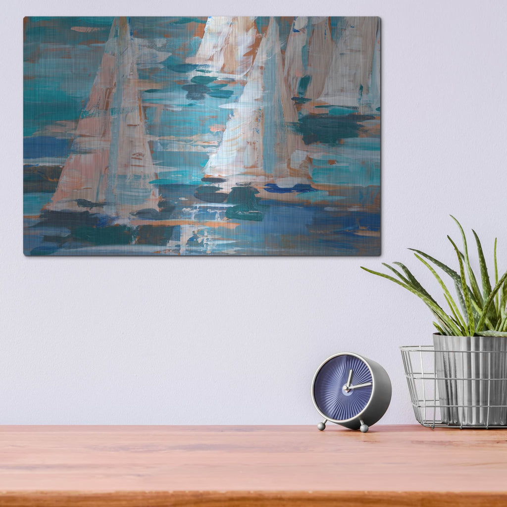 'Pop Regatta 1' by Ethan Harper – Metal Wall Art, 16x12 room view