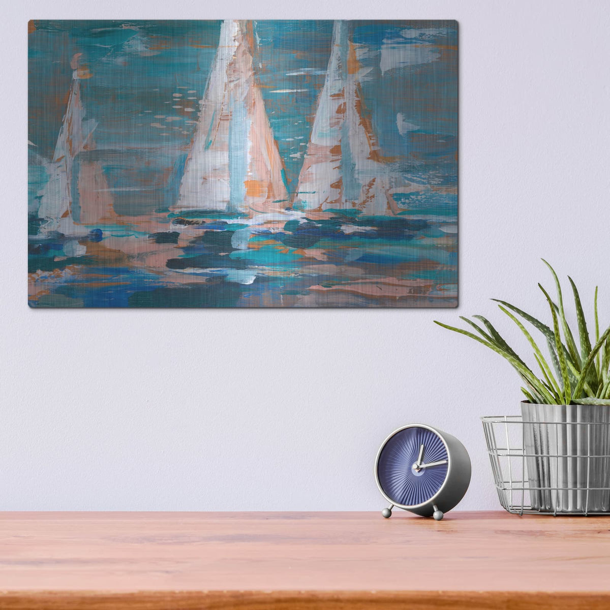 'Pop Regatta 2' by Ethan Harper – Metal Wall Art, 16x12 room view