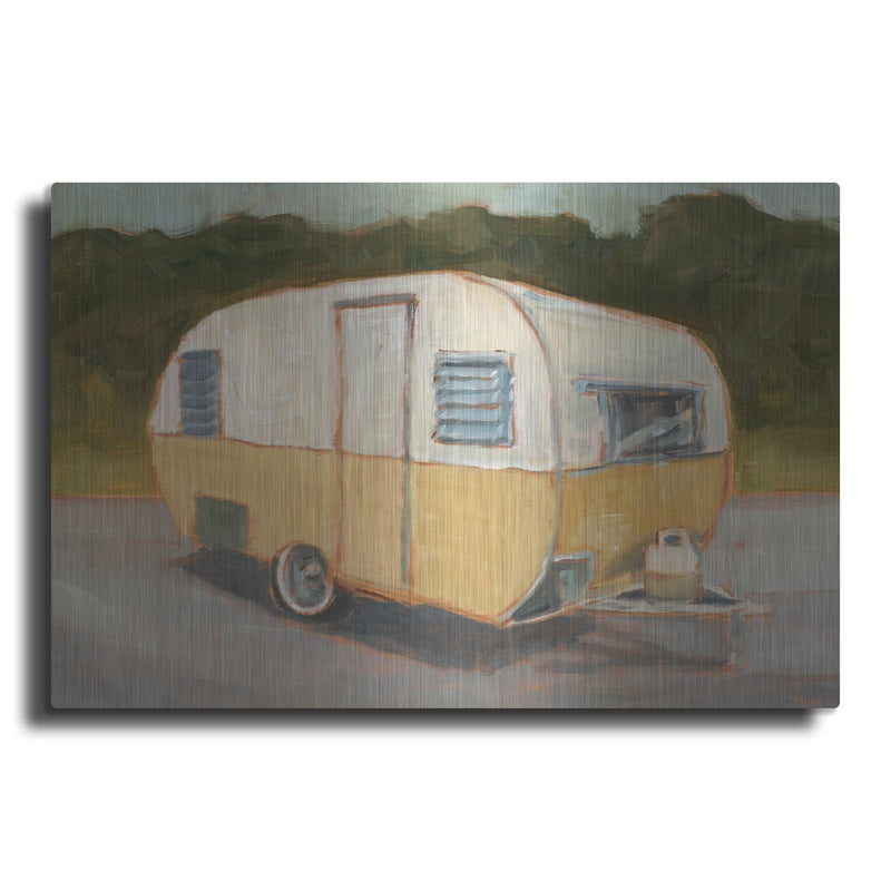 'Retro Camper 2' by Ethan Harper – Metal Wall Art