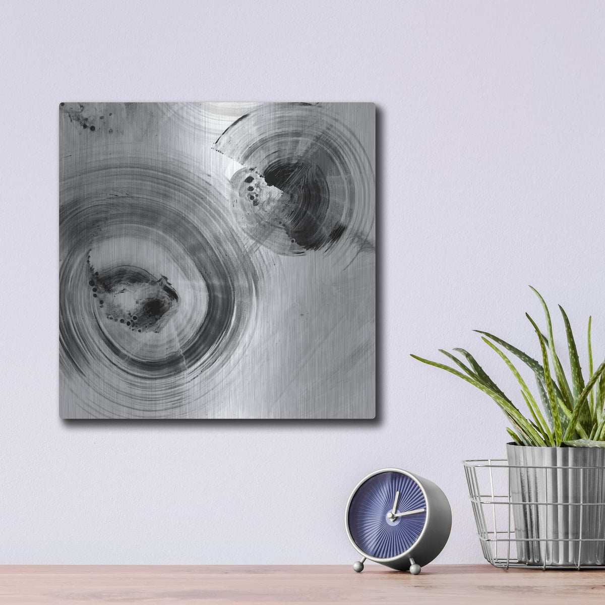 'Reverse Ripple Effect 1' by Ethan Harper – Metal Wall Art, 12x12 room view