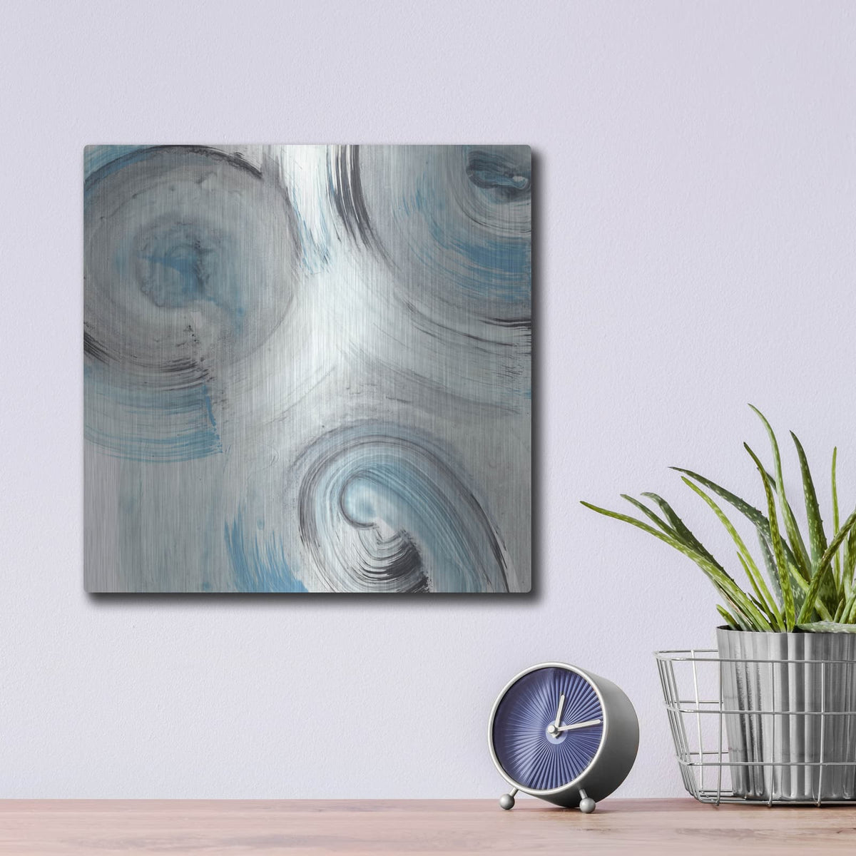 'Ripple Effect 5' by Ethan Harper – Metal Wall Art, 12x12 room view