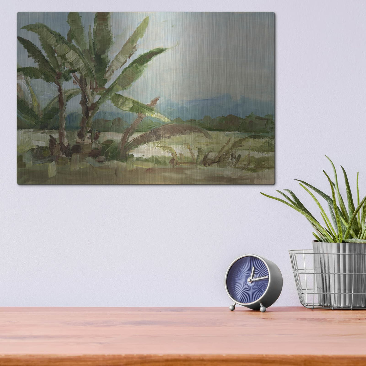 'Southern Palms 1' by Ethan Harper – Metal Wall Art, 16x12 room view