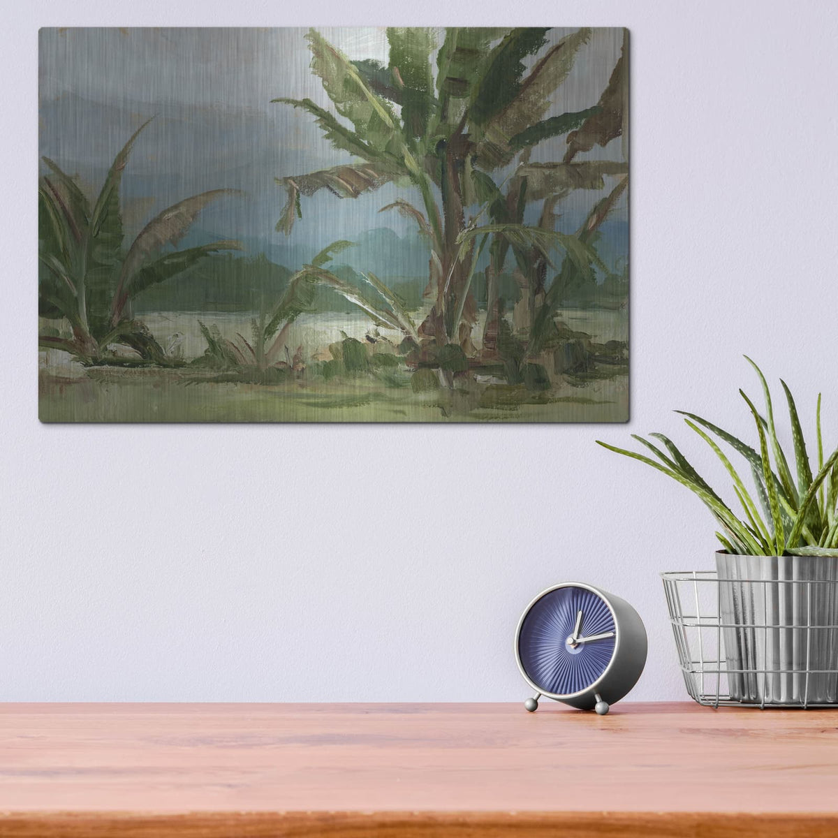'Southern Palms 2' by Ethan Harper – Metal Wall Art, 16x12 room view