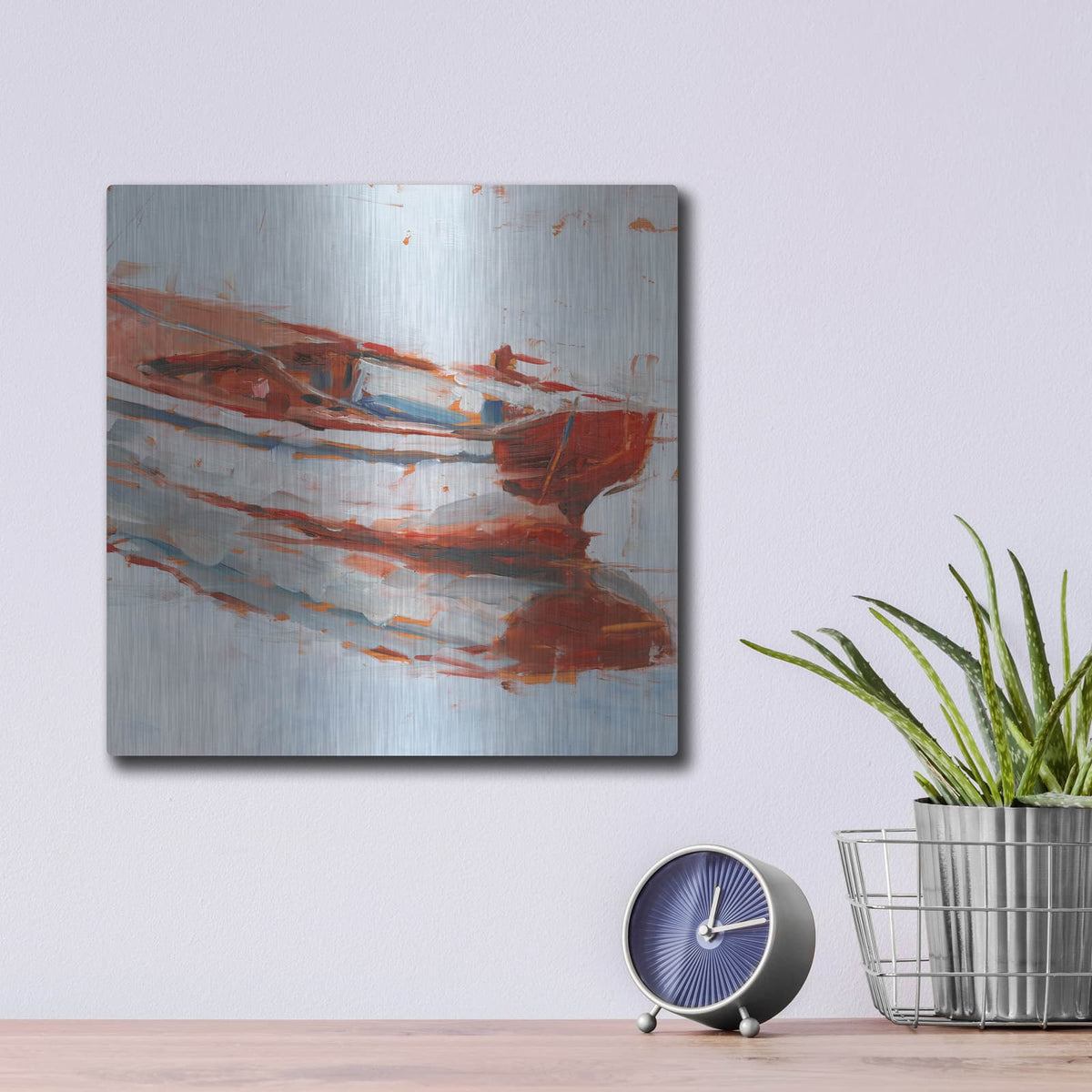 'Still Water Reflections 2' by Ethan Harper – Metal Wall Art, 12x12 room view