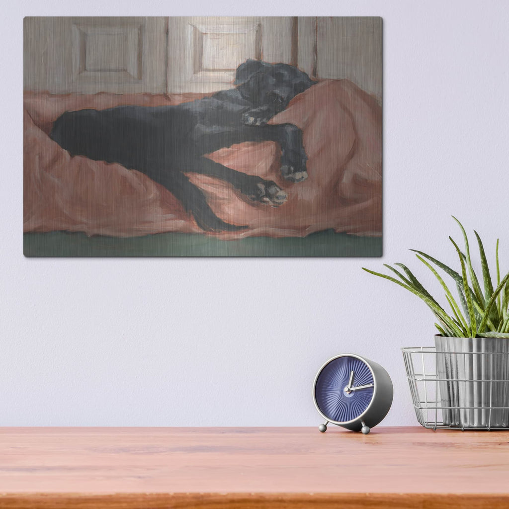 'Traditional Canine Portrait 3' by Ethan Harper – Metal Wall Art, 16x12 room view